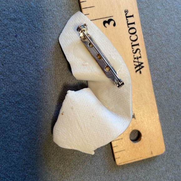 Georgina Holt Porcelain Brooch‎ Pin, Abstract shape, Vintage, Unique, Rare - Picture 4 of 6